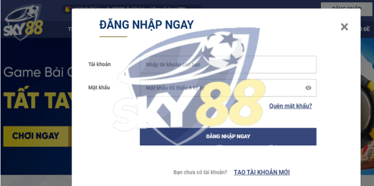 Hướng dẫn đăng nhập Sky88